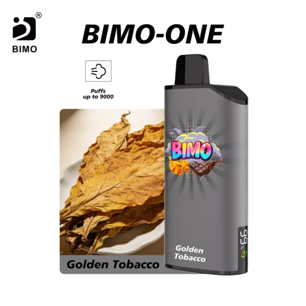 BIMO ONE 9000 – Golden Tobac