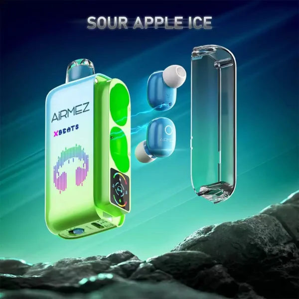 AIRMEZ XBEATS 40000 – Sour Apple Ice